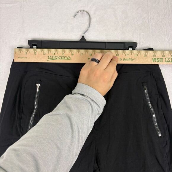 Athleta Black Jogger Nylon Zipper Pocket Jogger Pants Size 10 - Picture 5 of 13
